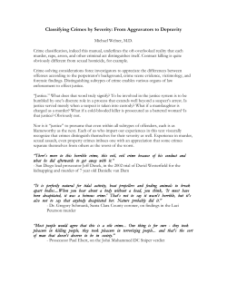 Classifying Crimes by Severity: From Aggravators to Depravity