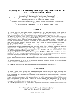 Updating the 1:50.000 topographic maps using ASTER - iacm