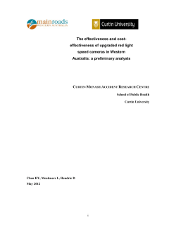 effectiveness of upgraded red light speed cameras in Western