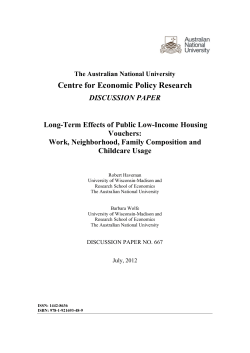 Long Term Effects of Low Income Housing Vouchers on Geographic