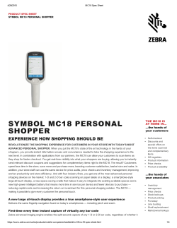 SYMBOL MC18 PERSONAL SHOPPER