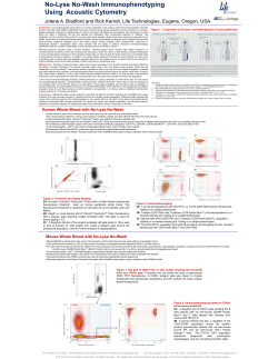 No-Lyse No-Wash Immunophenotyping Using Acoustic Cytometry