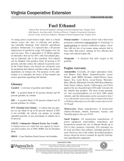 Fuel Ethanol - Virginia Tech