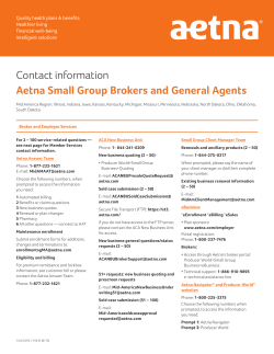 Illinois Small Group Broker Contact Sheet
