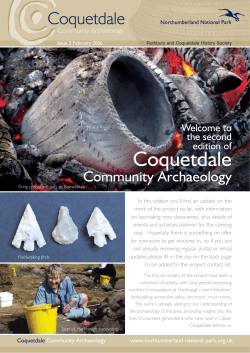 Coquetdale Community Archaeology Newsletter Issue 2