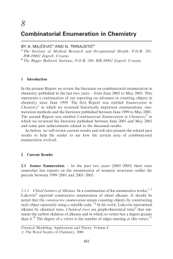 Combinatorial Enumeration in Chemistry