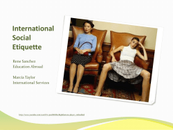 International Social Etiquette