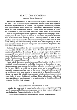 Statutory Problems - Duke Law Scholarship Repository