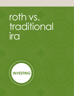 roth vs. traditional ira