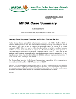 Case Summary 201605 - Hearing Panel Imposes Penalties