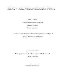 mixtures of metals and polycyclic aromatic hydrocarbons lead to