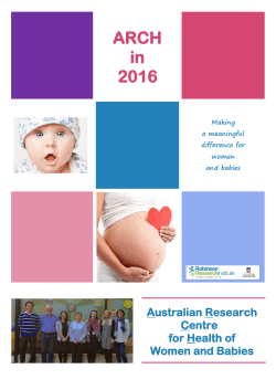 2016 ARCH Research Report