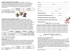 Summer 2016 - Gymkhana Gymnastics