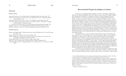 HIRUNDO 2011 Reversal and Threptra in Oedipus at Colonus