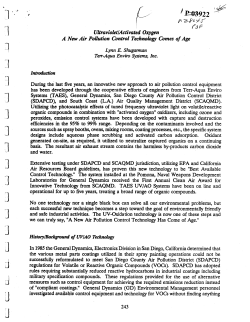 Ultraviolet/Activated Oxygen - A New Air Pollution