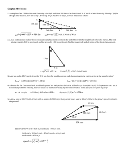 projectile vector relative velocity Problems copy