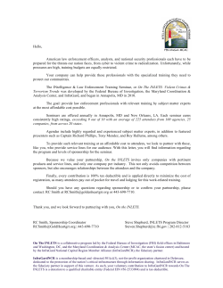 Hello, American law enforcement officers, analysts