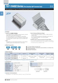 TG7-1H40Q Series(The Smallest 40P Terminal Unit)