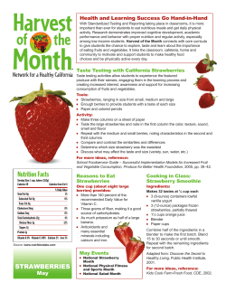 Nutrition Facts - Neighborhood House Association