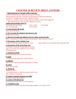 chapter 28-review sheet answers