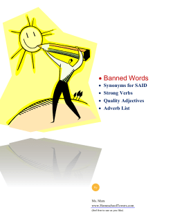 Banned Words - Homeschool Towers