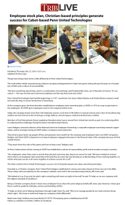 Employee stock plan, Christian-based principles generate success