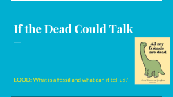 If the Dead Could Talk