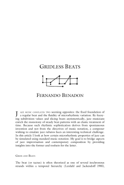 gridless beats - FERNANDO BENADON