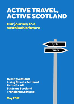 active travel, active scotland