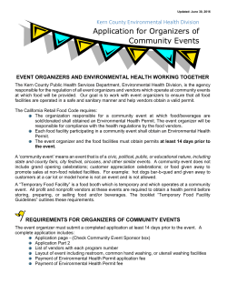 Community Event Application - Kern County Department Of Public