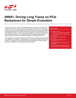 AN951: Driving Long Traces on PCIe Backplanes for