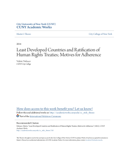 Least Developed Countries and Ratification of Human Rights Treaties