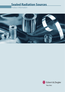 Sealed Radiation Sources