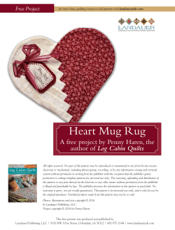 Heart Mug Rug - Landauer Publishing