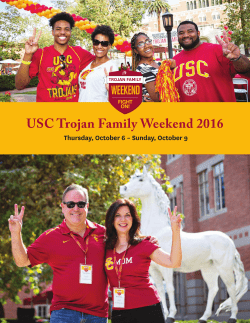 USC Trojan Family Weekend 2016