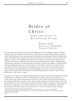 Brides of Christ - history in the making