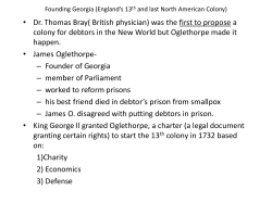 Founding Georgia