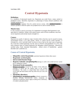 Central Hypotonia