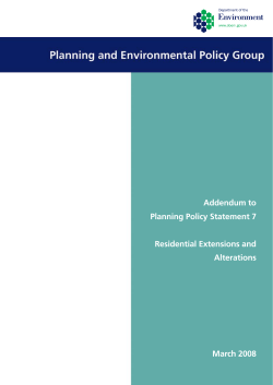 Addendum to Planning Policy Statement 7