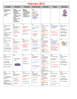 February 2015 - Orchard Hill Sudbury