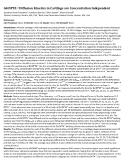 Gd-DPTA-2 Diffusion Kinetics in Cartilage are Concentration