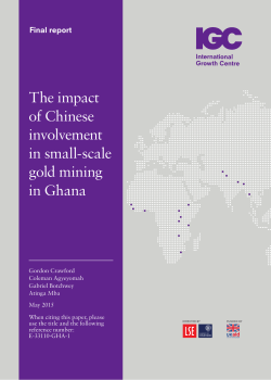 The impact of Chinese involvement in small