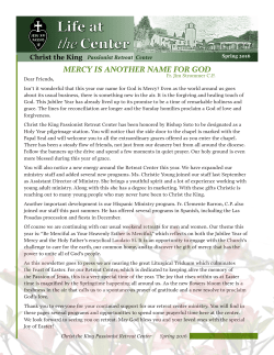 mercy is another name for god - Christ the King Retreat Center