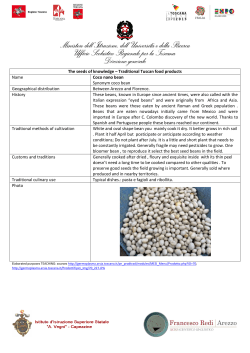 The seeds of knowledge &ndash; Traditional Tuscan food