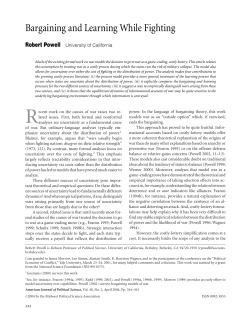Bargaining and Learning While Fighting