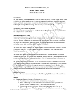 March 2015 - Coastal Community Association Management