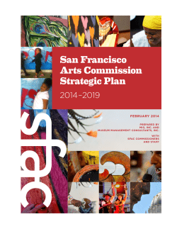 San Francisco Arts Commission Strategic Plan