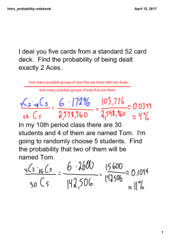 I deal you five cards from a standard 52 card deck. Find the