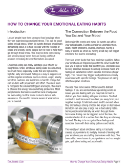 how to change your emotional eating habits