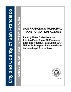 San Francisco Municipal Transportation Agency: Parking Meter